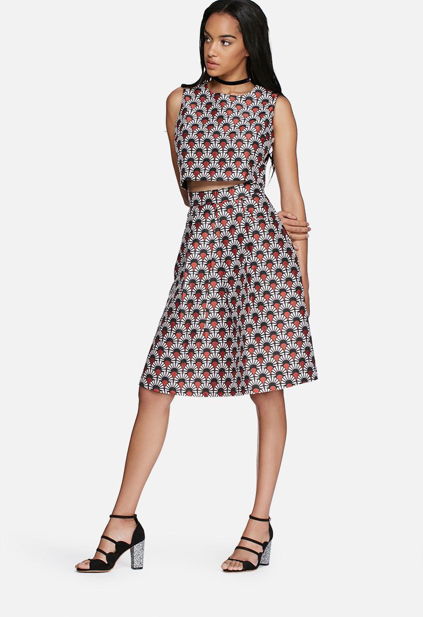 Glamorous - Fan brocade skirt 