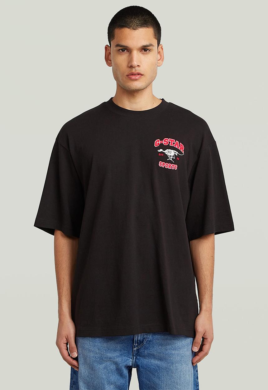 G-STAR - Running Dog Back Gr Boxy R T - Dk Black