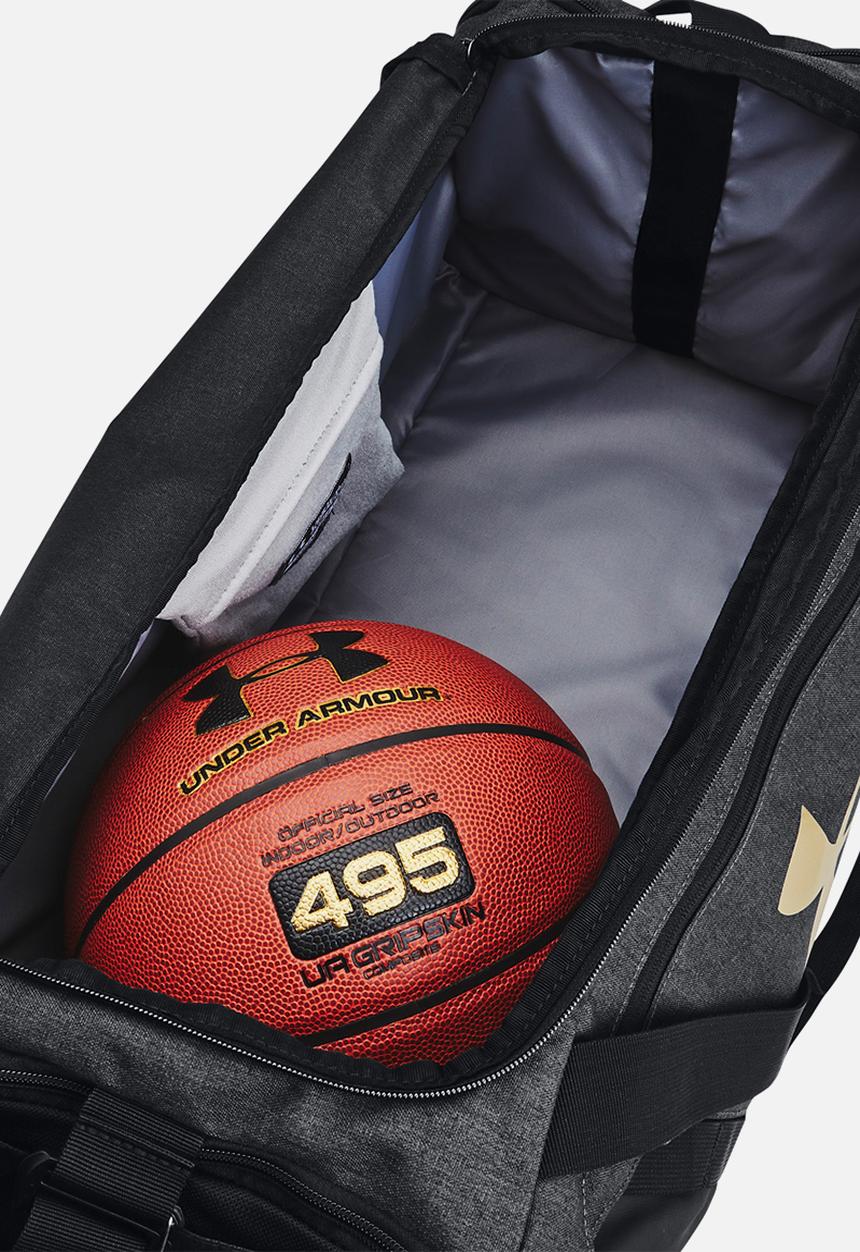 Under Armour - UA Undeniable 5.0 Duffle MD - Black Medium Heather / Black / Metallic Gold
