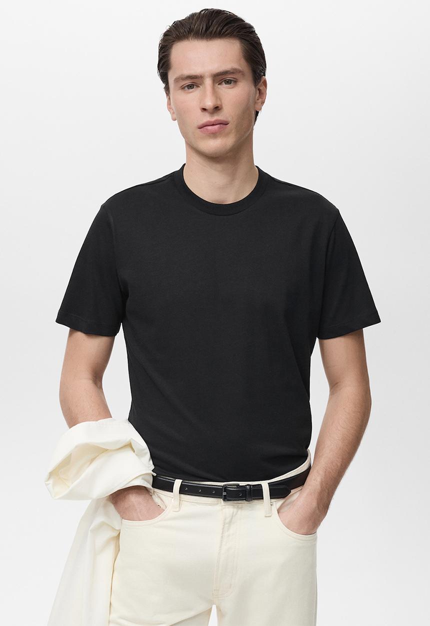 MANGO - Camiseta Cherlo - Black