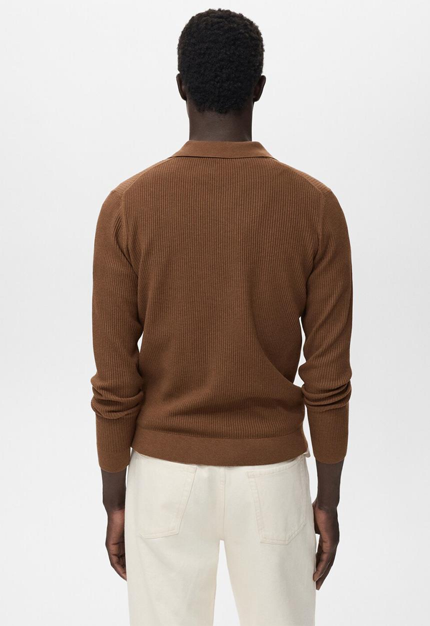 MANGO - Polo Antiguas - Tobacco-Brown