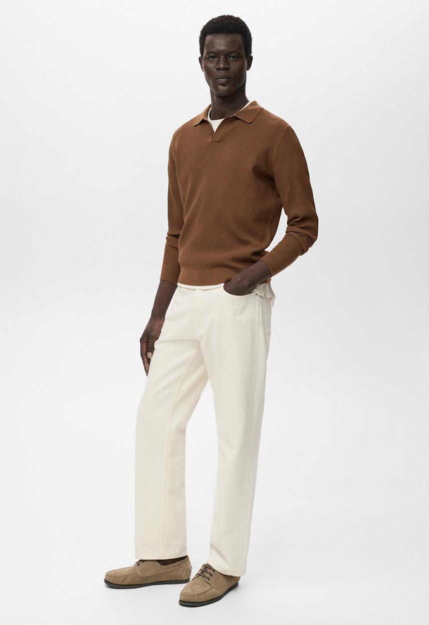 MANGO - Polo Antiguas - Tobacco-Brown