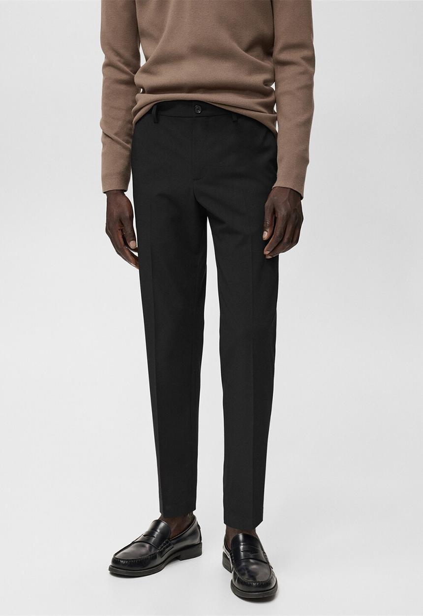 MANGO - Pantalon Bologna - Black