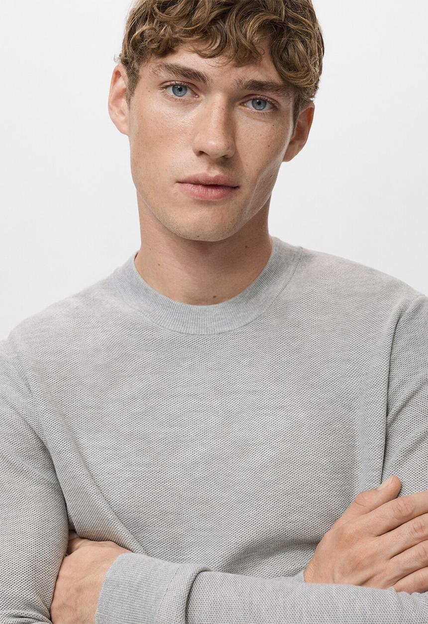 MANGO - Jersey Ten - Medium Grey