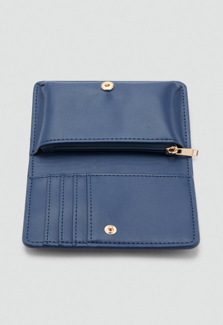 MANGO - Billetera P Burgos Wallet- Navy