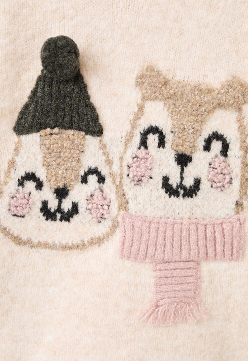 MANGO - Sweater squirrel  - brown