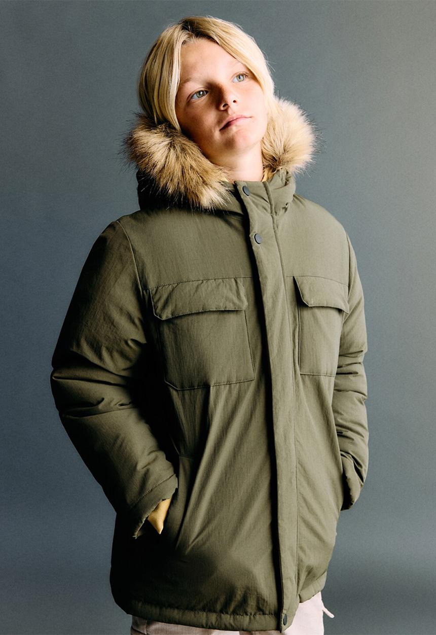 MANGO - Fernando pull over jacket - khaki