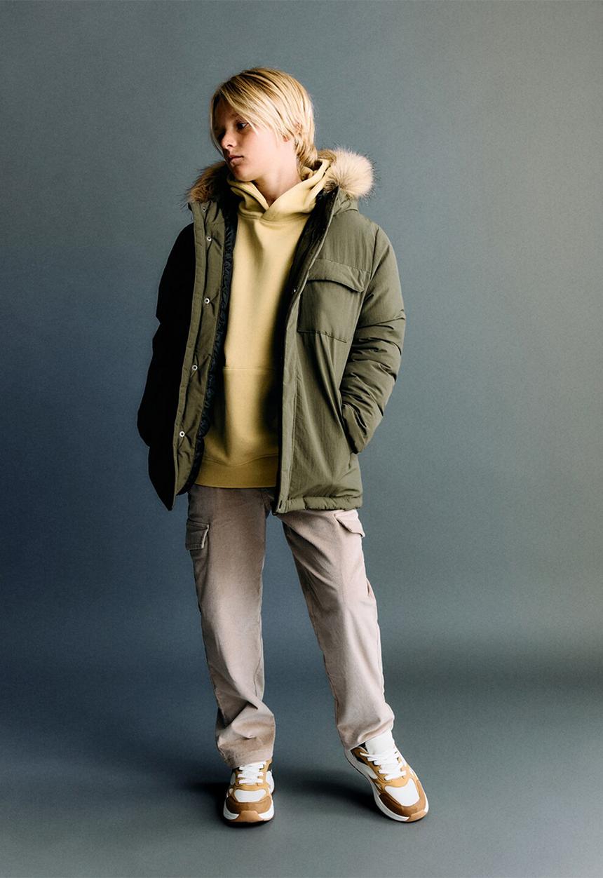 MANGO - Fernando pull over jacket - khaki
