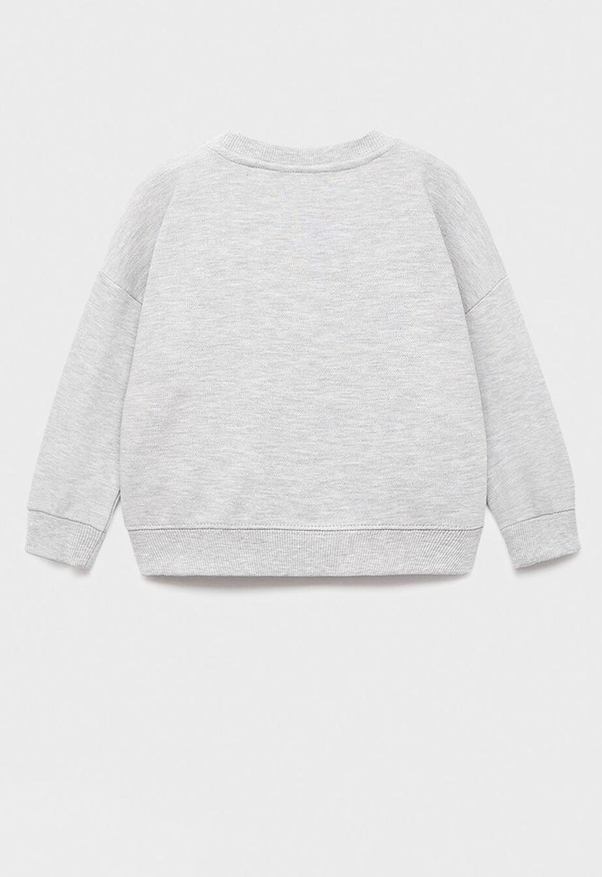 MANGO - Sweatshirt  pique - grey