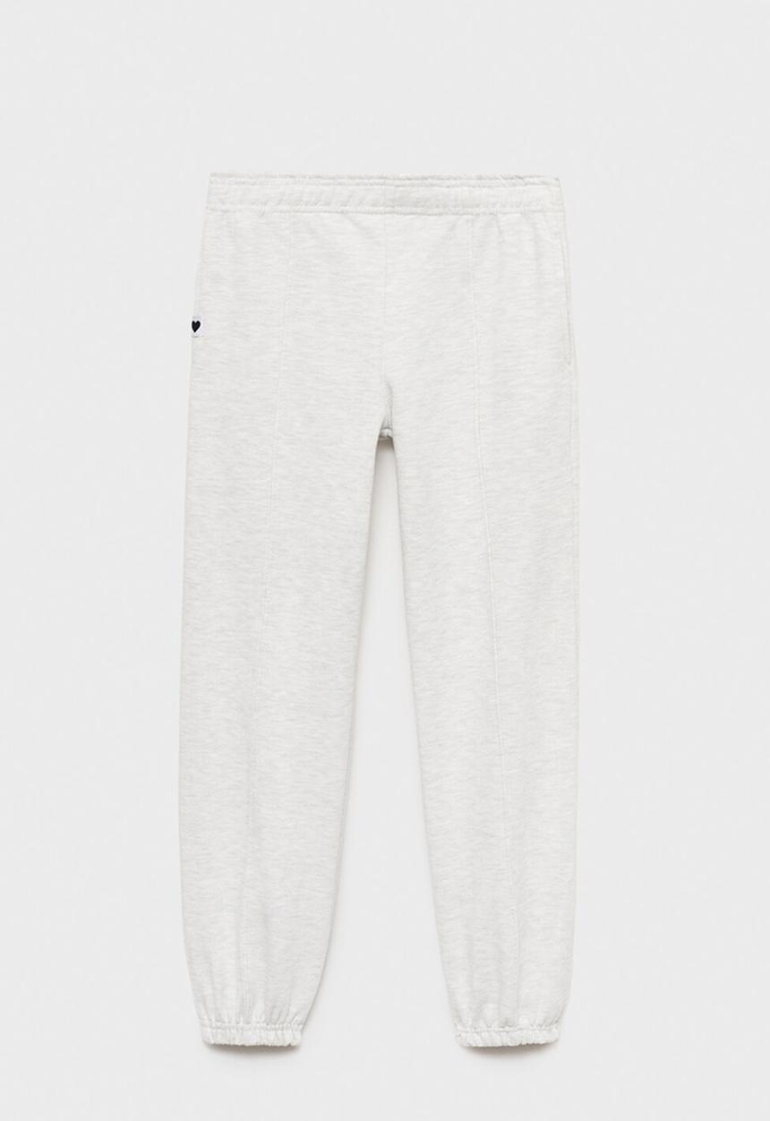 MANGO - Joggers with elastic waist -grey
