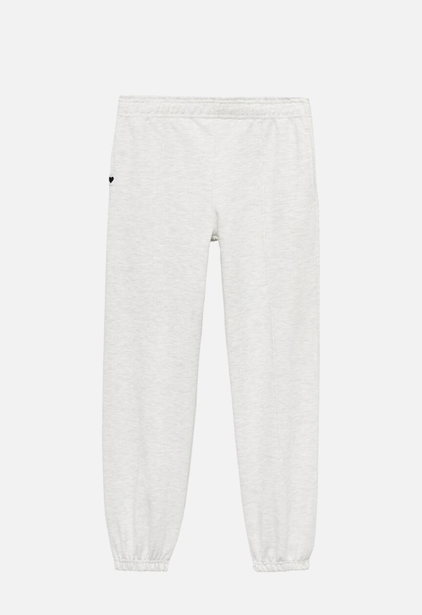 MANGO - Joggers with elastic waist -grey