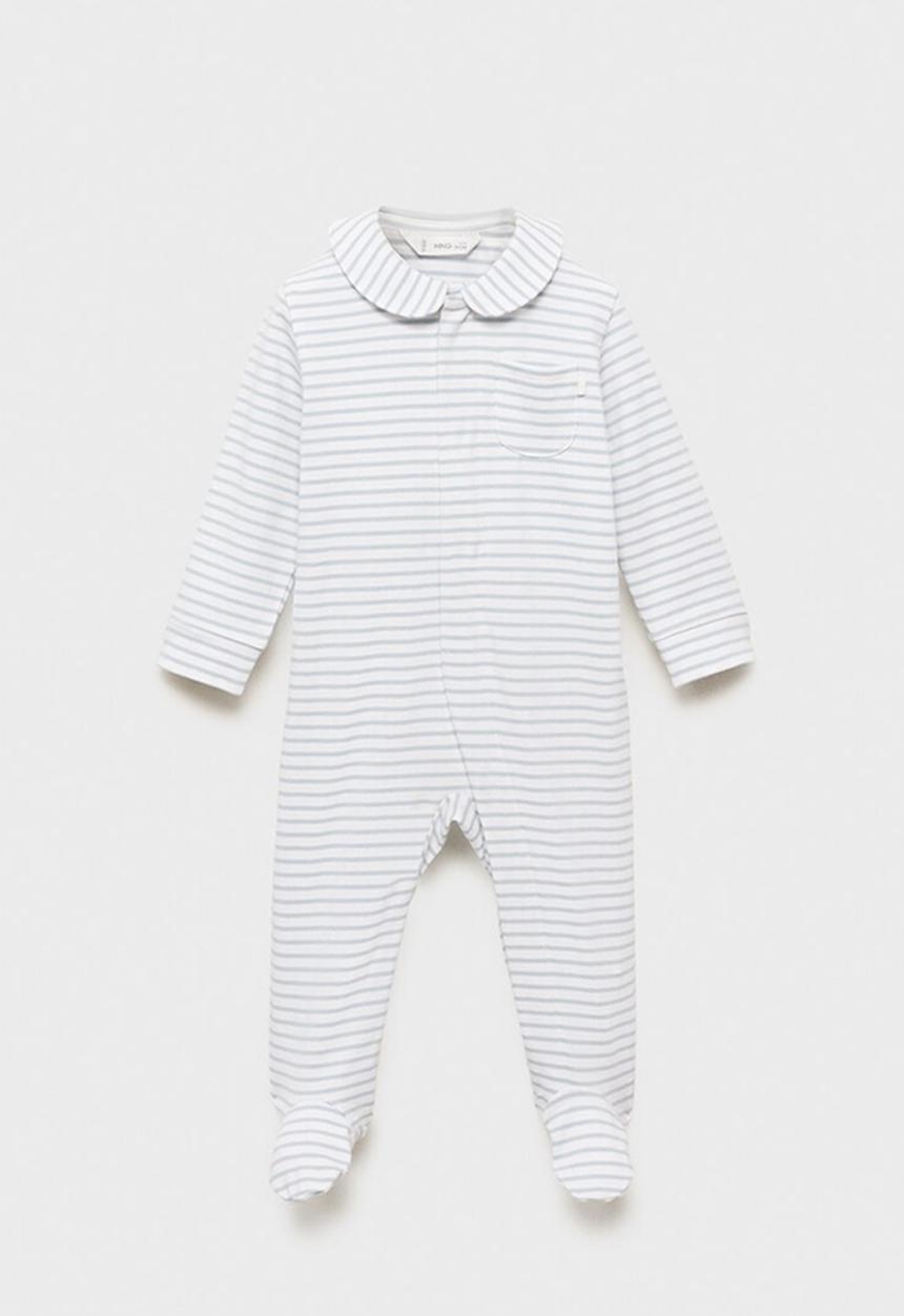 MANGO - Stripe Bodysuit  - Medium Blue
