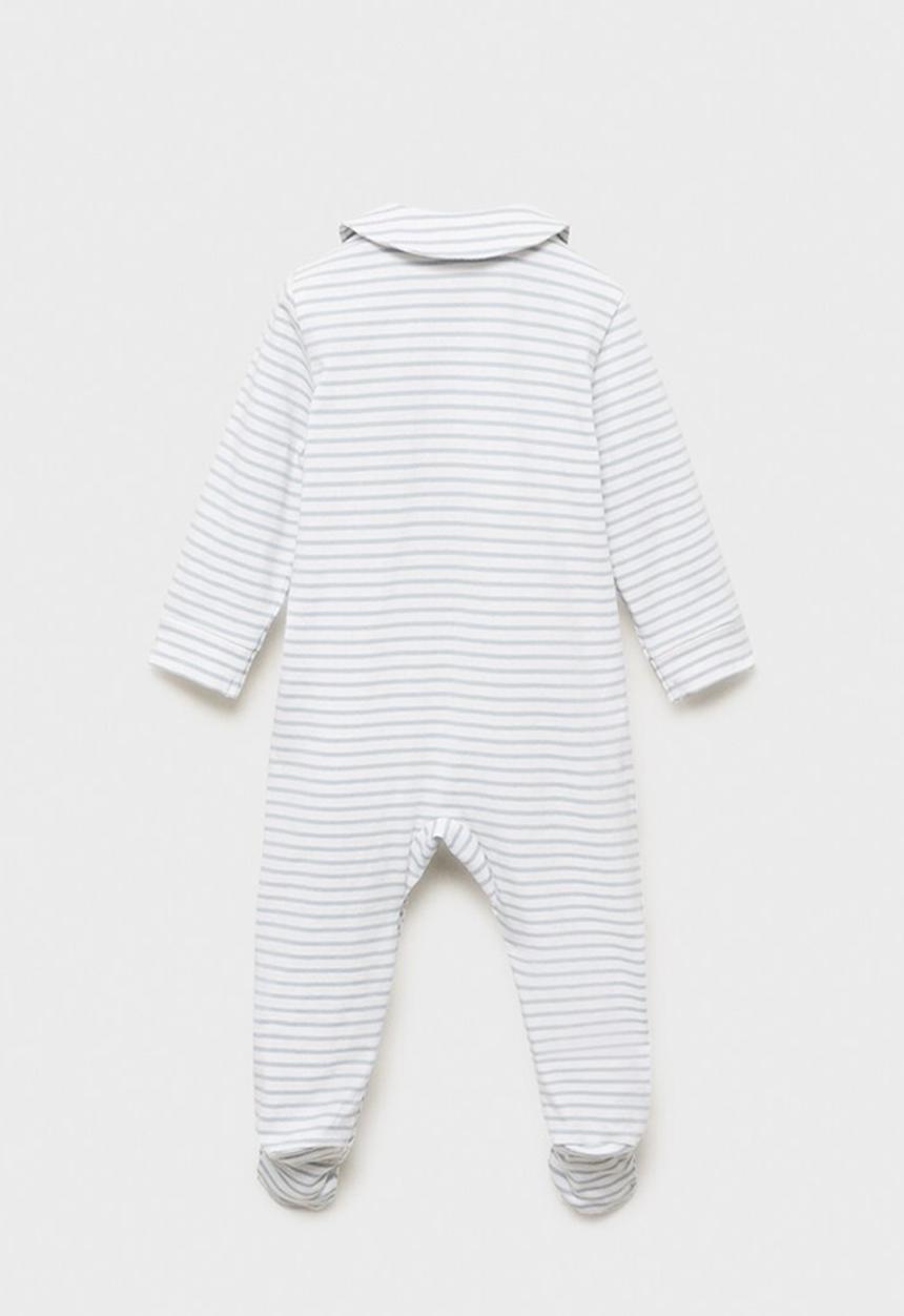 MANGO - Stripe Bodysuit  - Medium Blue