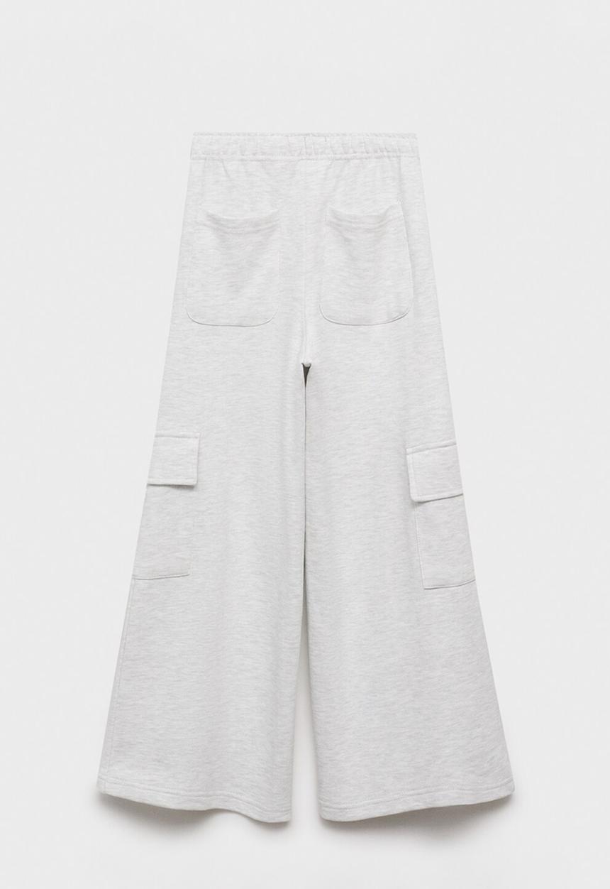 MANGO - Cargo pants - light grey denim