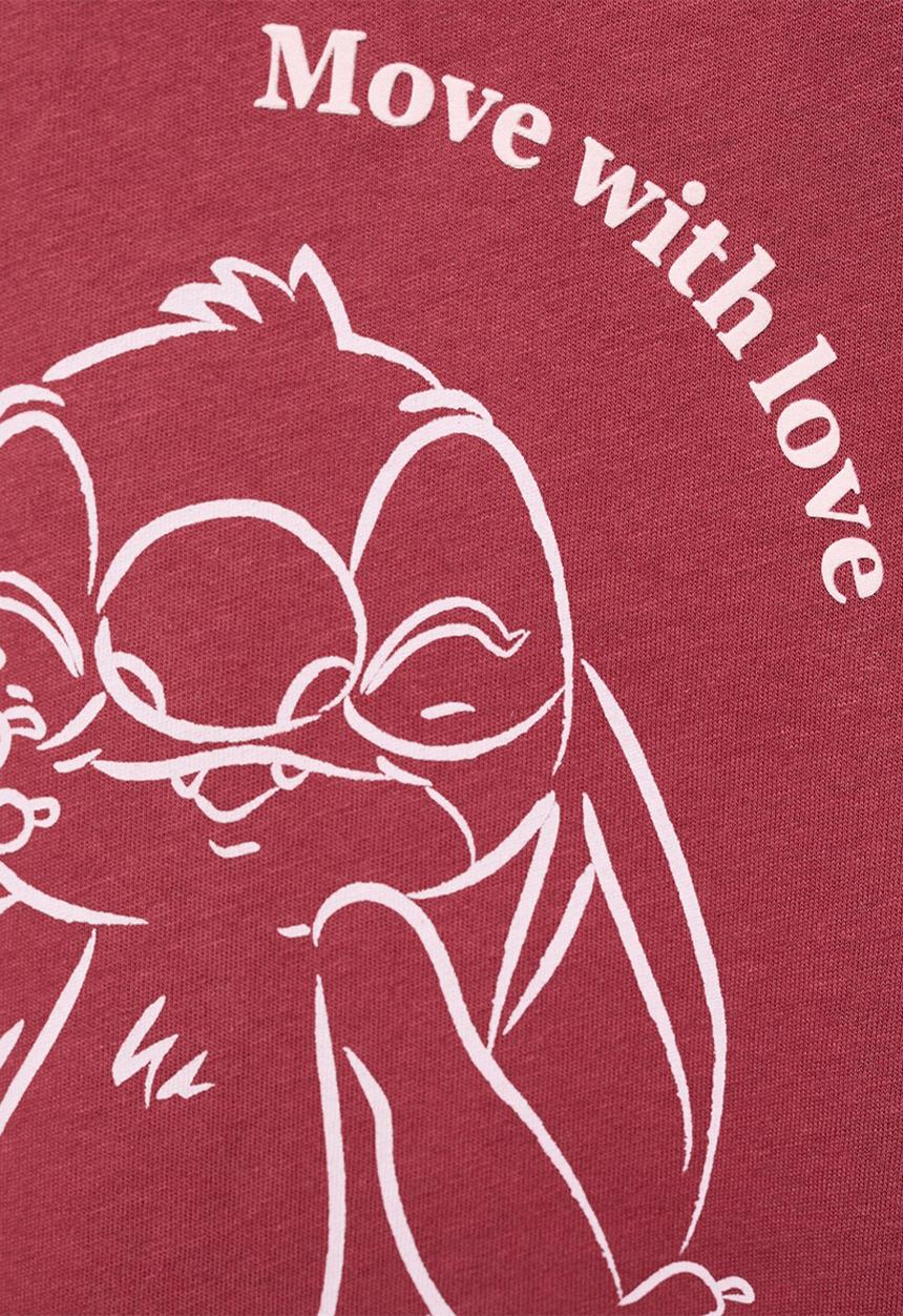 MANGO - T-shirt stilove - dark red