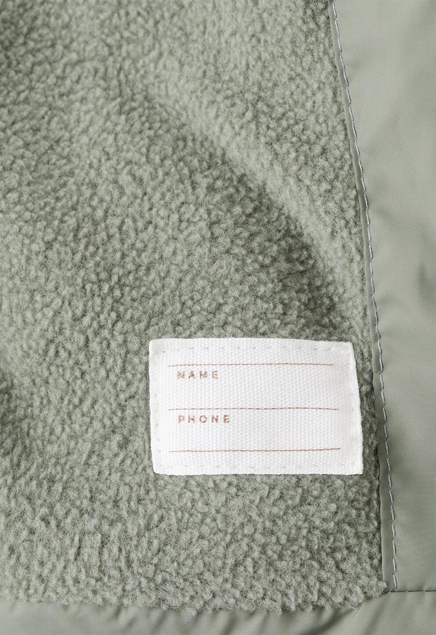MANGO - Hooded liner quilted  puffer - Light/Pastel Green