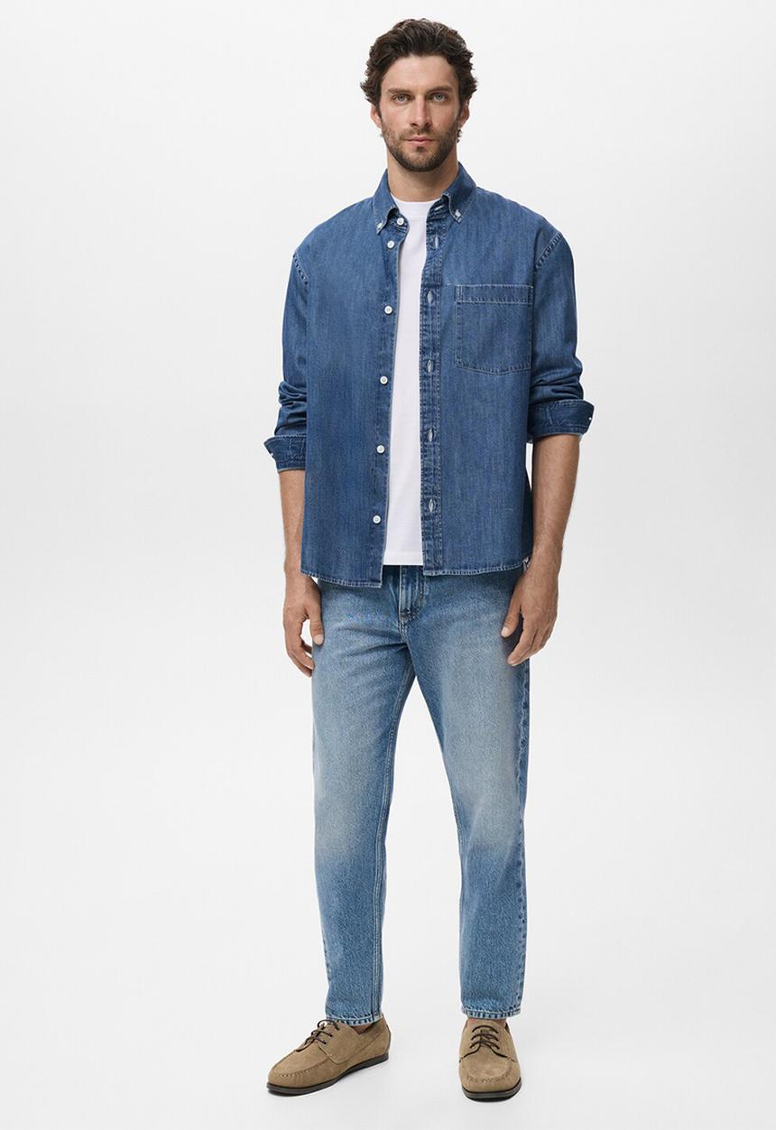MANGO - Camisa Marzio - Denim