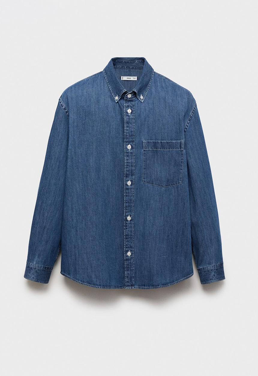 MANGO - Camisa Marzio - Denim