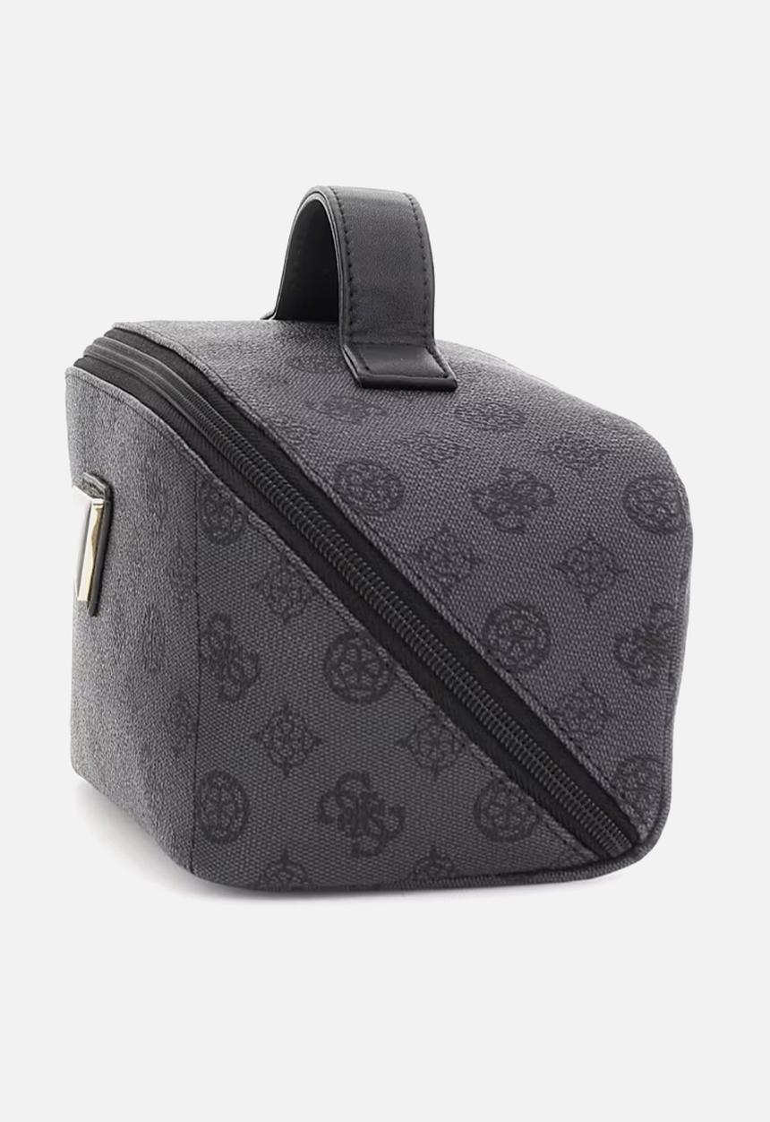 GUESS - Wilder lrg cosmetic travel bag - charcoal
