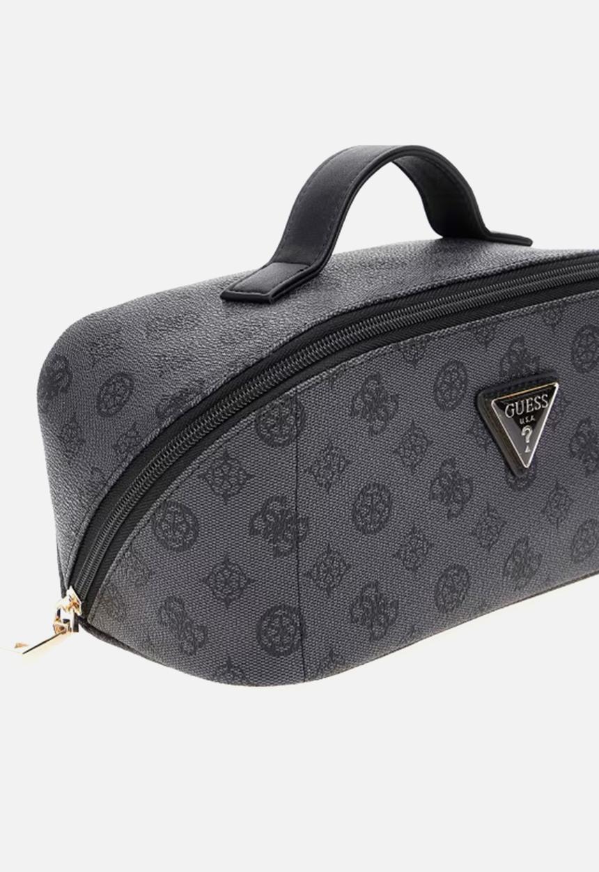 GUESS - Wilder lrg cosmetic travel bag - charcoal