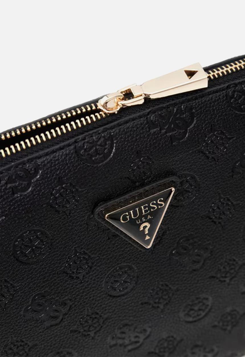 GUESS - Wilder xl top zip cosmetic - black