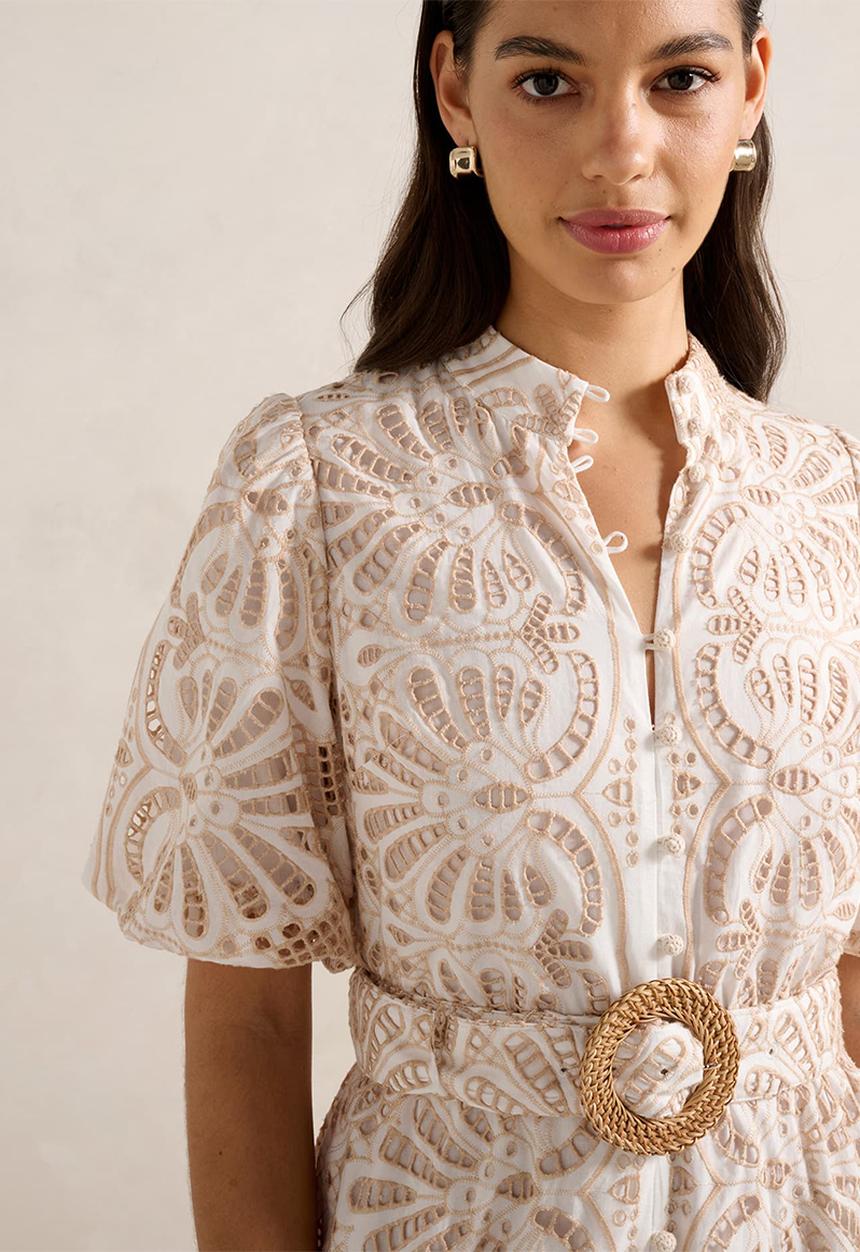 Forever New - Valencia Broderie Shirt Dress