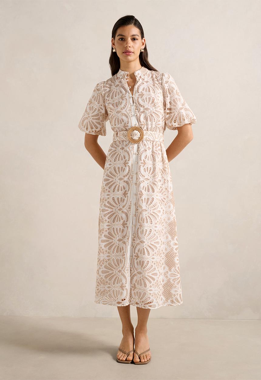 Forever New - Valencia Broderie Shirt Dress