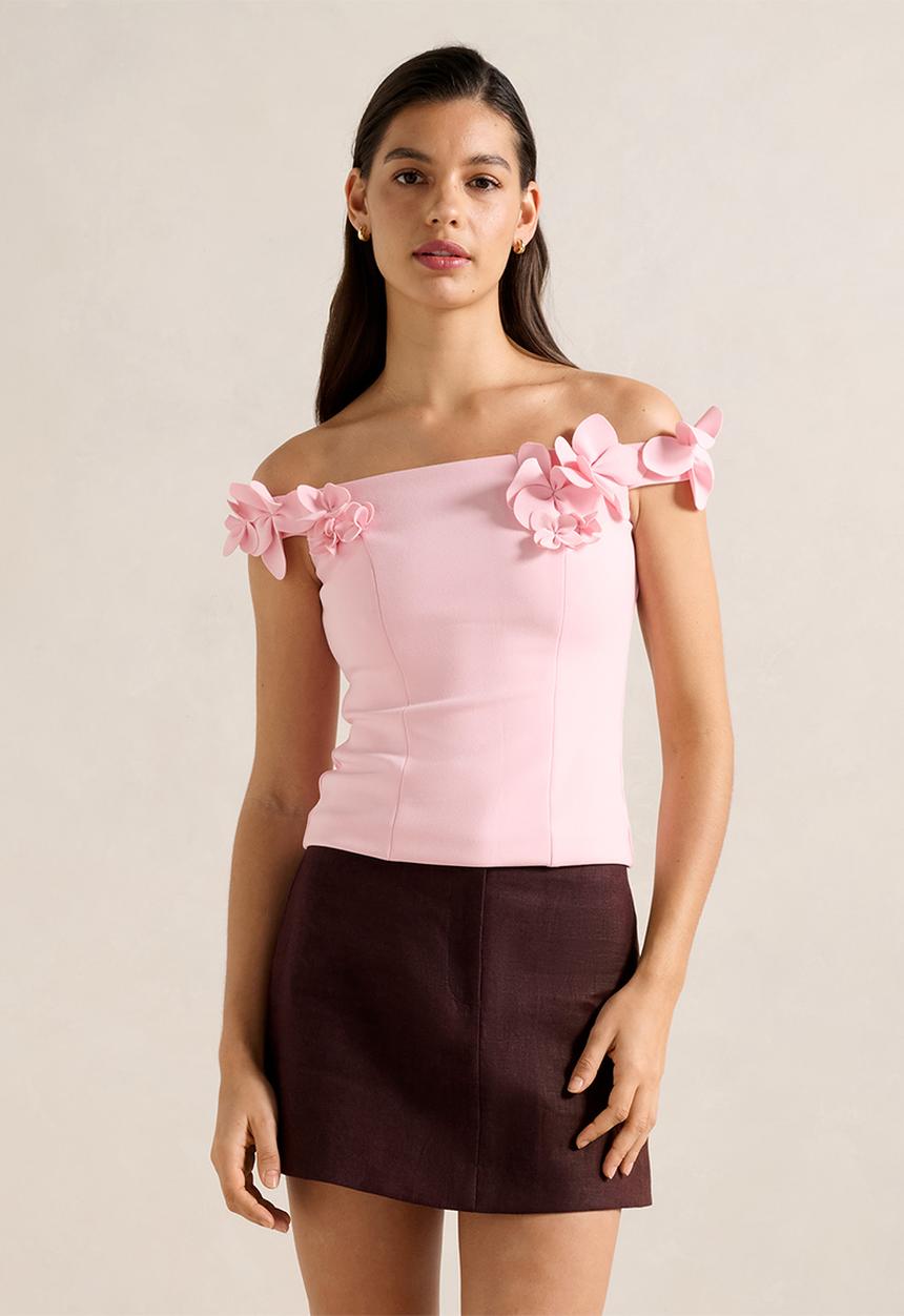 Forever New - Faye Applique Bardot Top