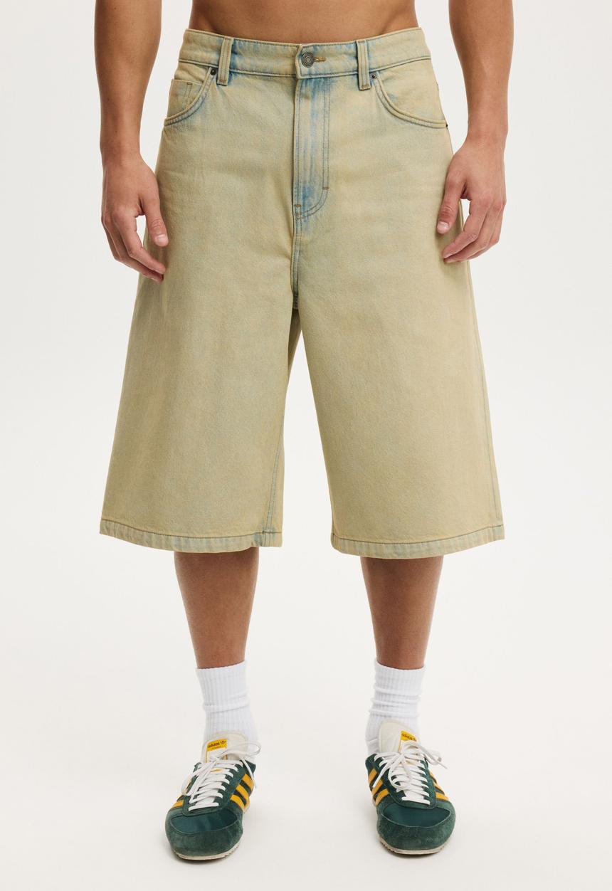 Cotton On - Super Baggy Jort - Dare Tint Blue