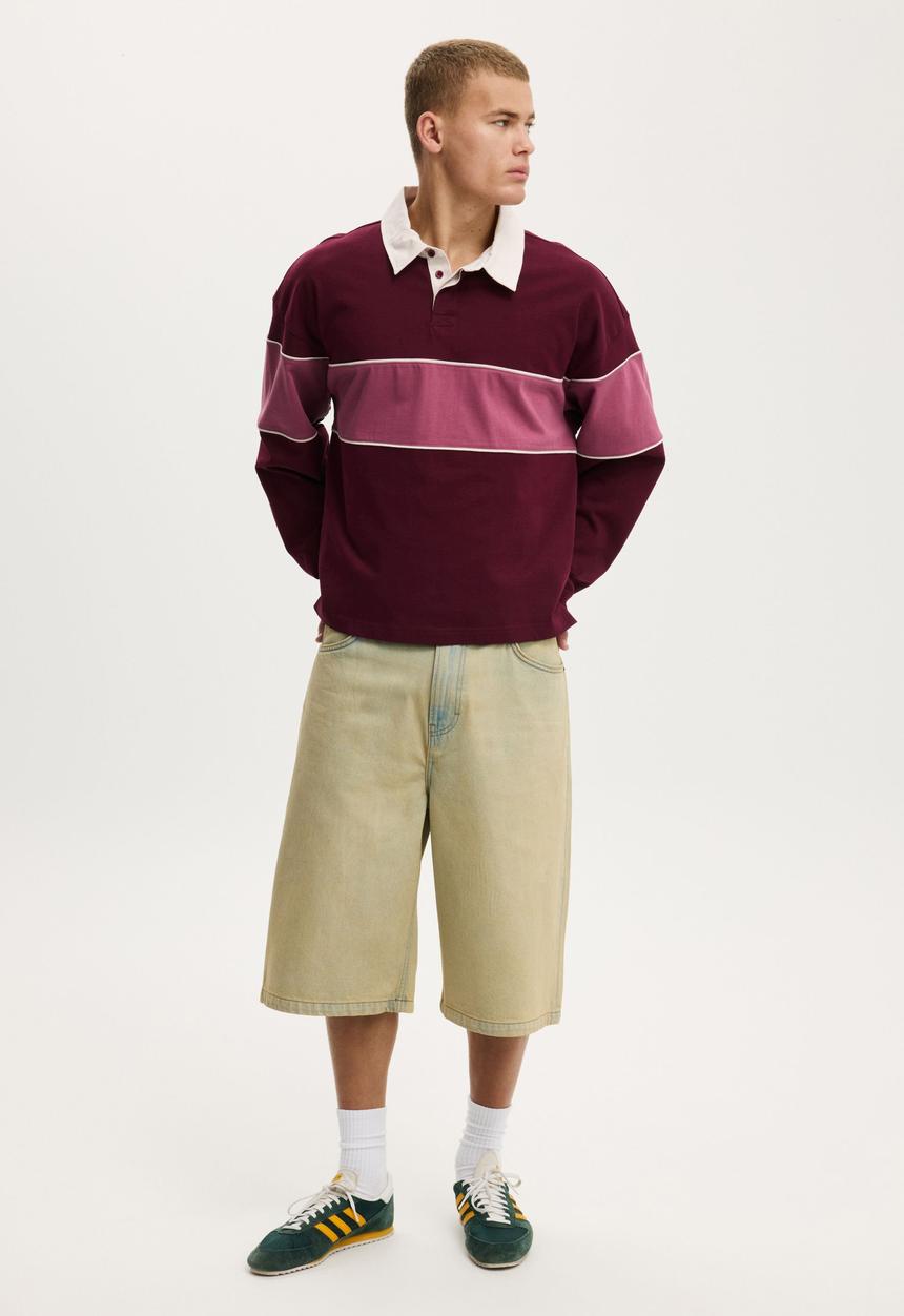 Cotton On - Super Baggy Jort - Dare Tint Blue