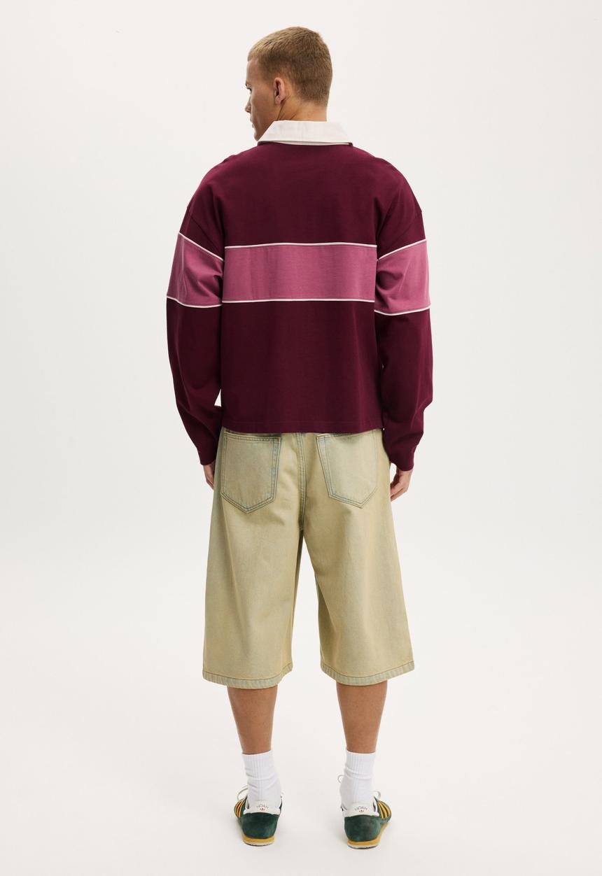 Cotton On - Super Baggy Jort - Dare Tint Blue