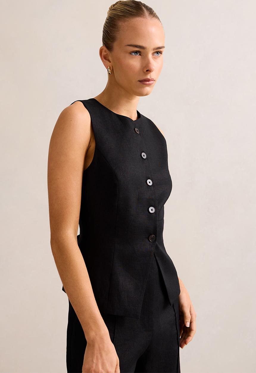 Forever New - Saylor linen waistcoat 