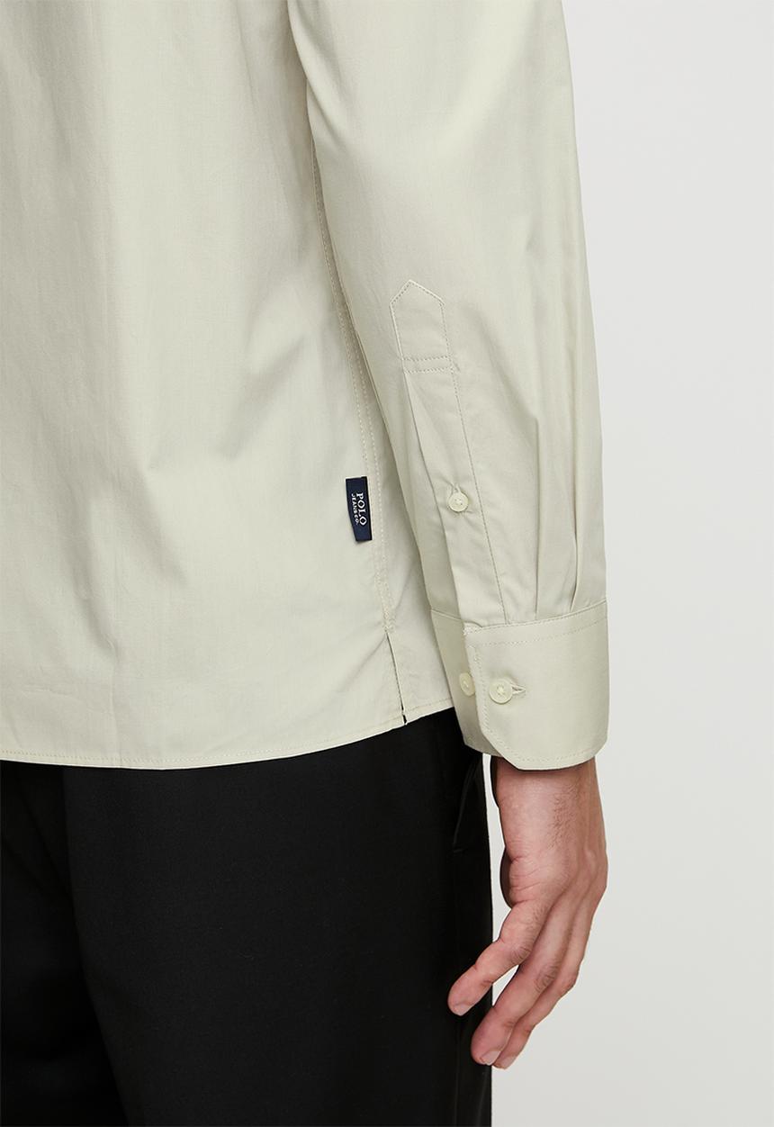 POLO - FULU PJC Poplin Ls Shirt - Stone