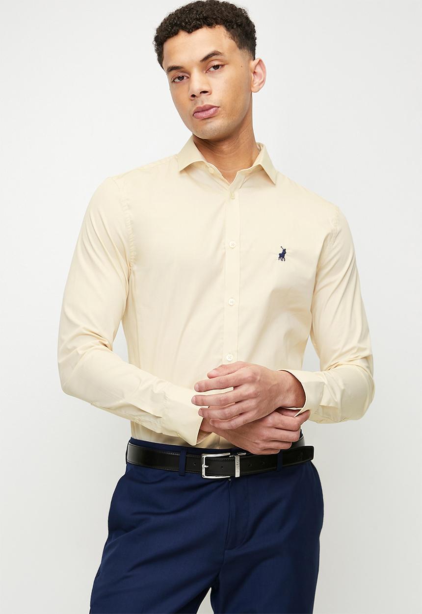 POLO - CHRISTIAN Essential Slim Fit Ls Shirt - Birch