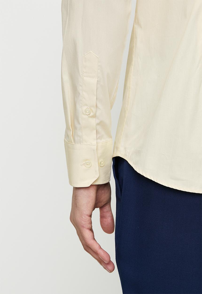 POLO - CHRISTIAN Essential Slim Fit Ls Shirt - Birch