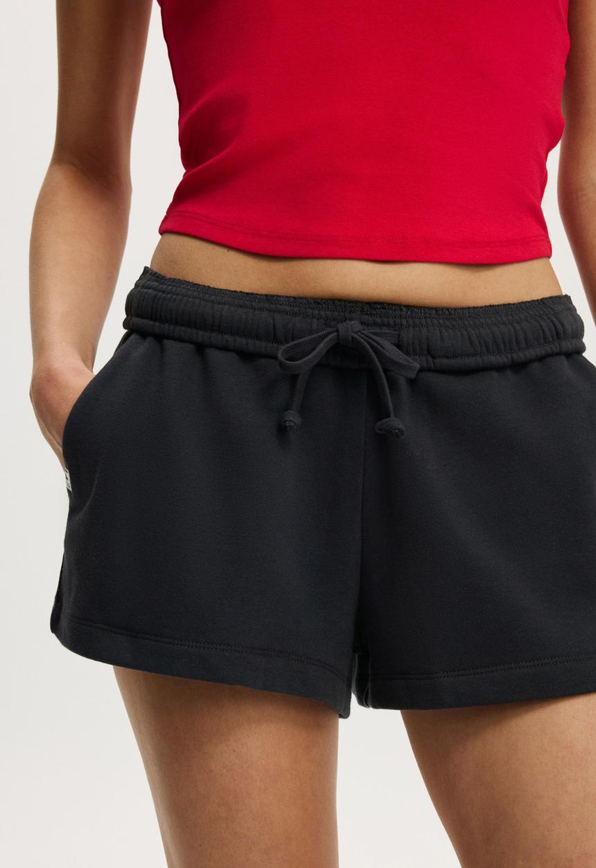 Cotton On - Fleece sweatshort - asphalt black