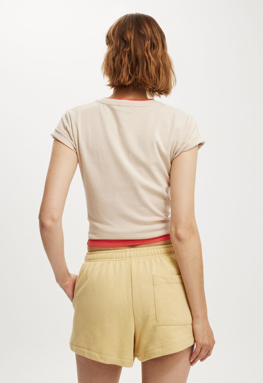 Cotton On - Mini Sweatshort - Washed Dijon