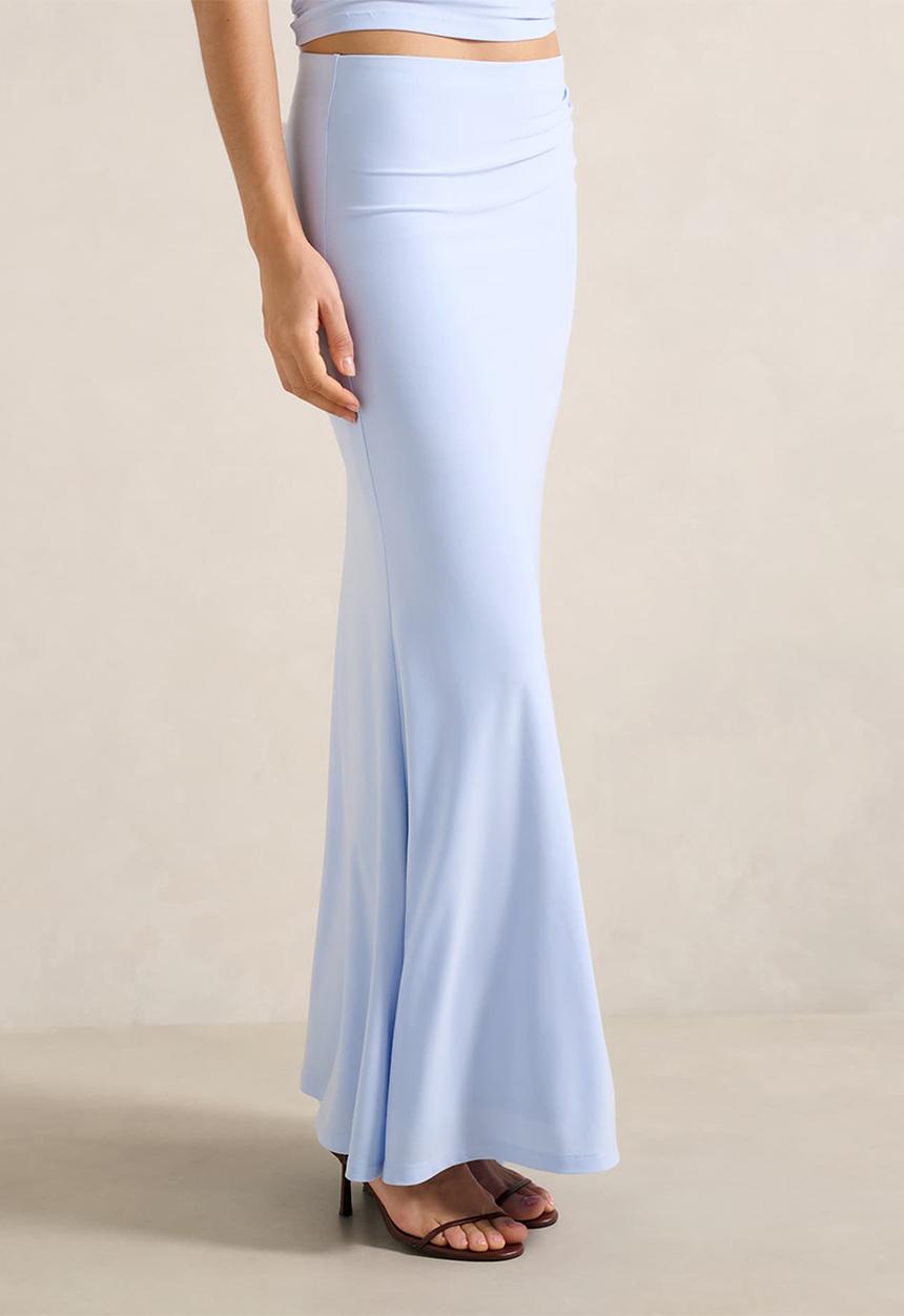 Forever New - Mimi flute maxi skirt - sky blue co-ord b