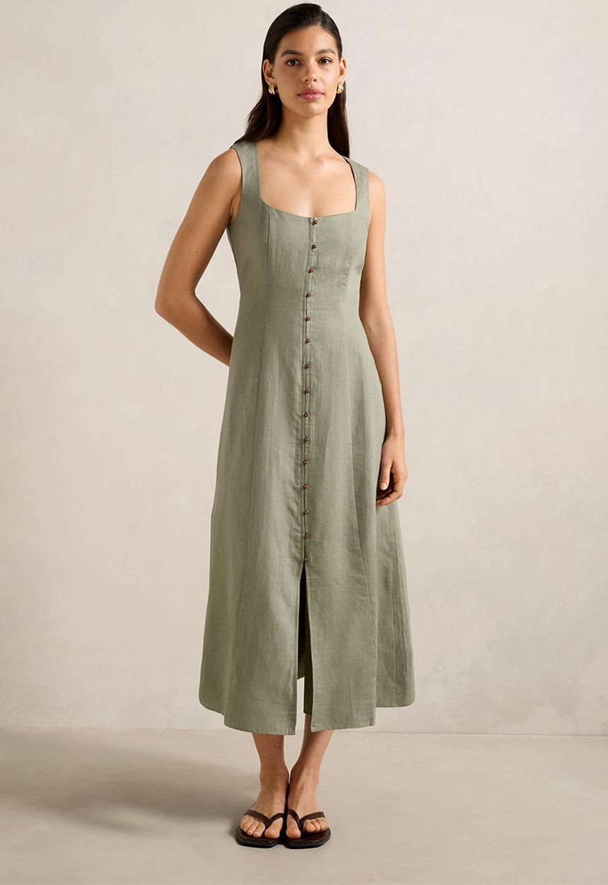 Forever New - Elina Button Down Midi Dress