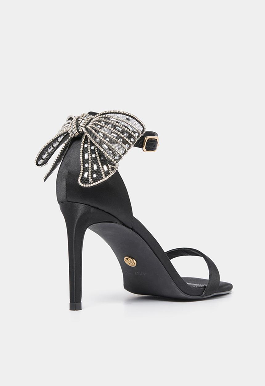 Forever New - Janelle Jewelled Bow Trim Sandal Heel