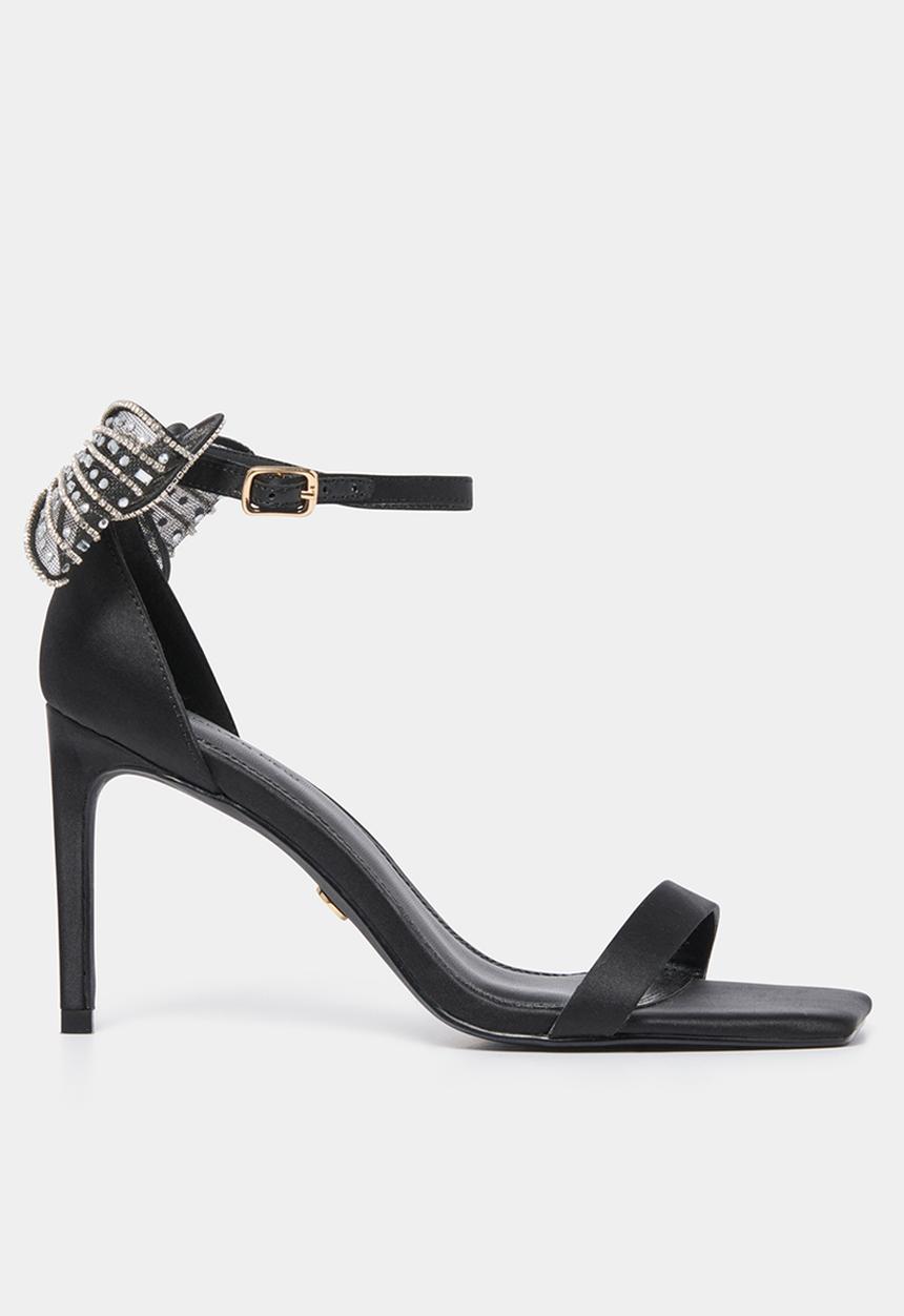 Forever New - Janelle Jewelled Bow Trim Sandal Heel