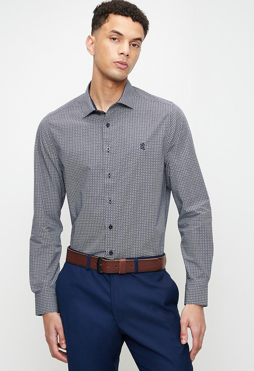 Pringle of Scotland - Damon  ls tailored shirt - navy