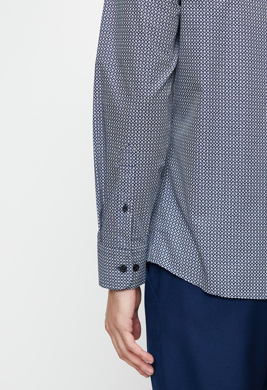 Pringle of Scotland - Damon  ls tailored shirt - navy