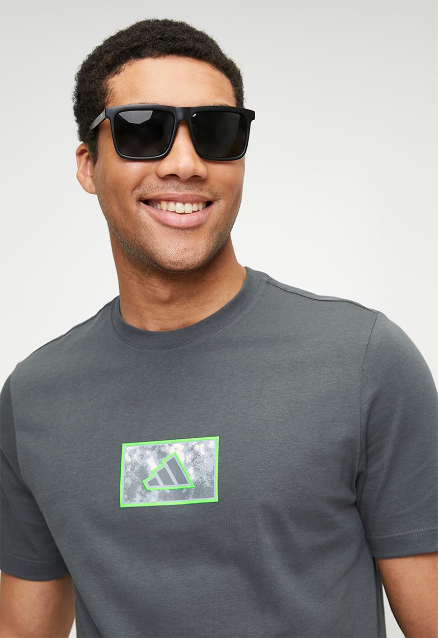 adidas Performance - Camo Box Tee - Grey Five
