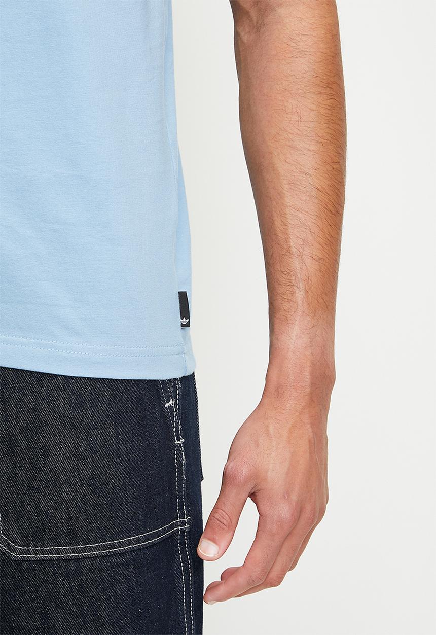 adidas Originals - Mono Trefoil Tee -  Ash Blue
