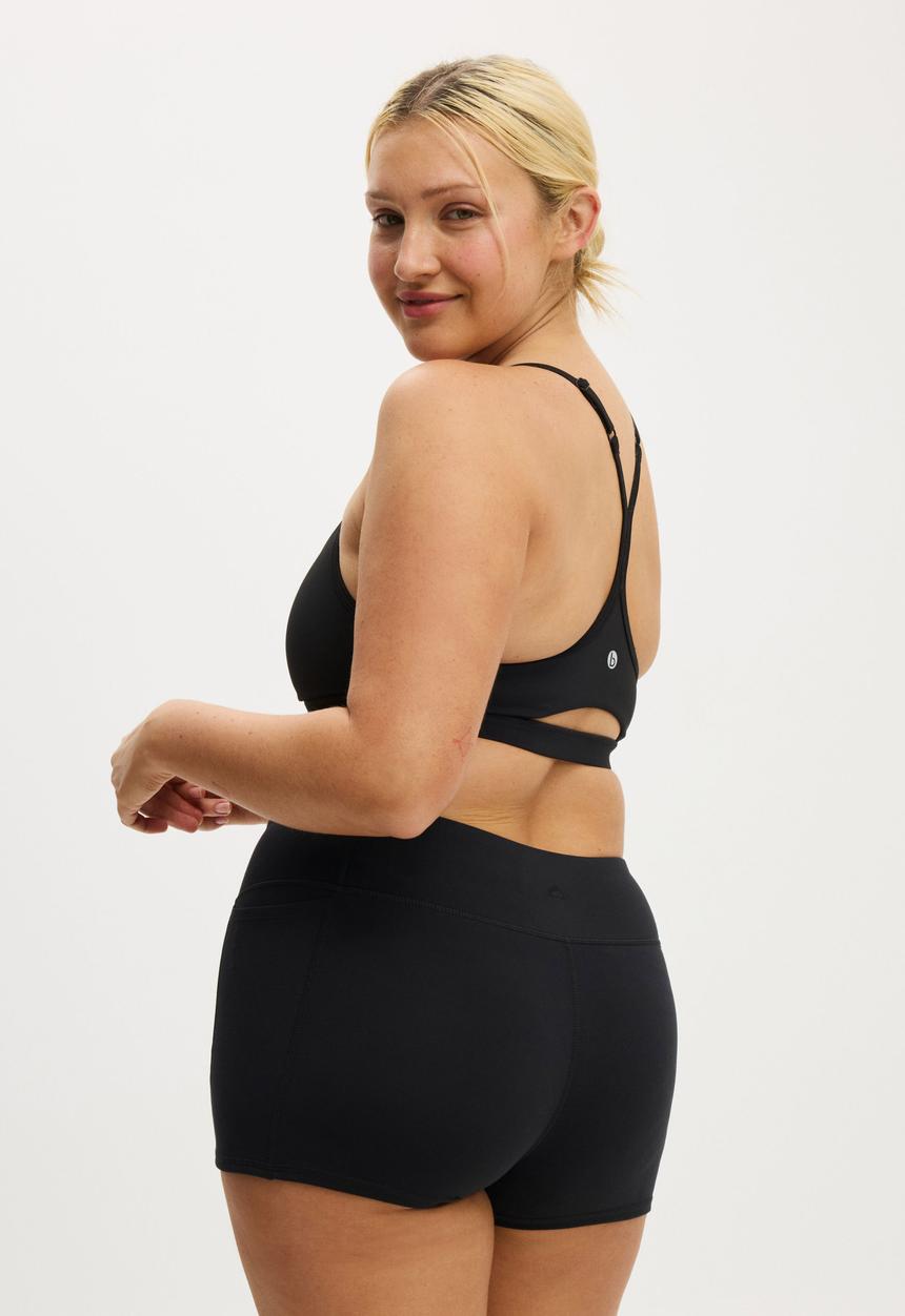Cotton On - Ultra Soft Low Rise Shortie Short - Black