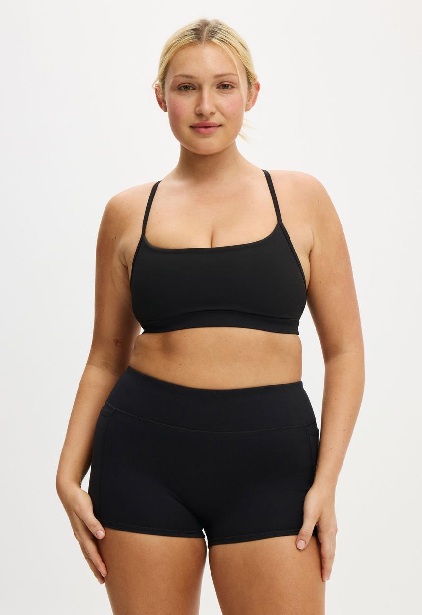 Cotton On - Ultra Soft Low Rise Shortie Short - Black