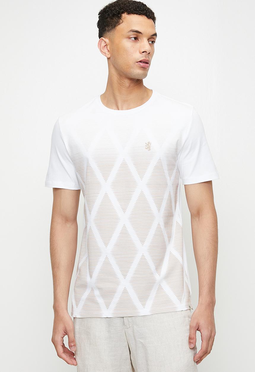 Pringle of Scotland - Matt diamond t-shirt - white