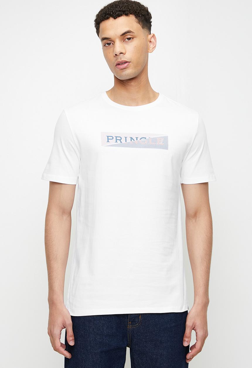 Pringle of Scotland - Shasha 2 tone t-shirt - white
