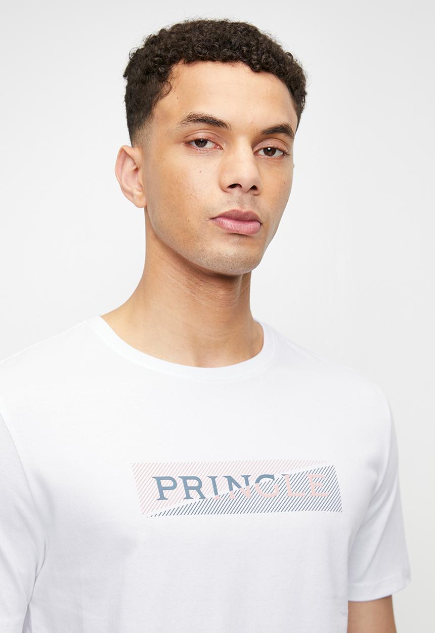 Pringle of Scotland - Shasha 2 tone t-shirt - white